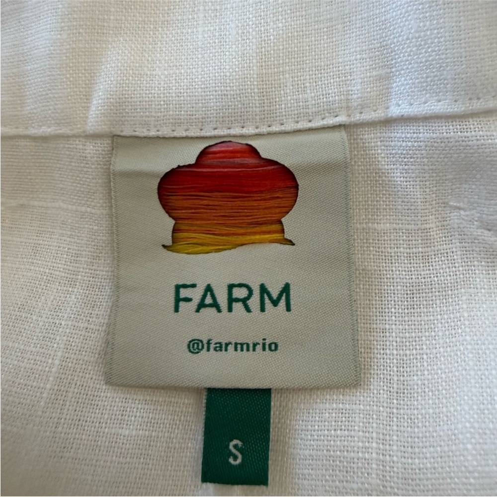 Farm Rio Tailored Linen High Rise Shorts Size Small - Picture 5 of 7